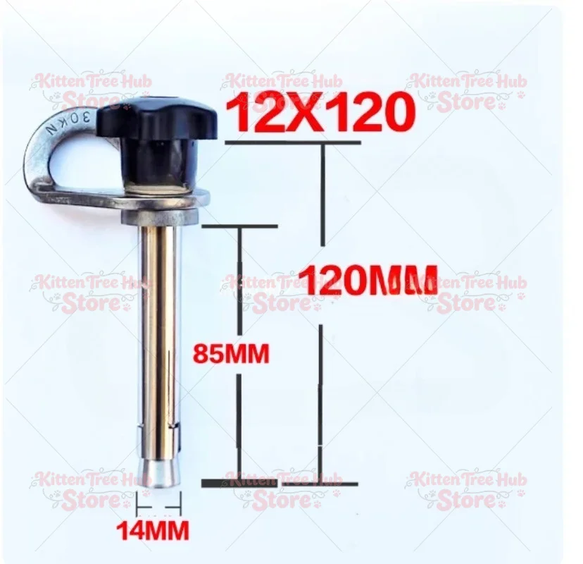 304 Stainless Steel M12 Expansion Anchor Detachable Hanging Point
