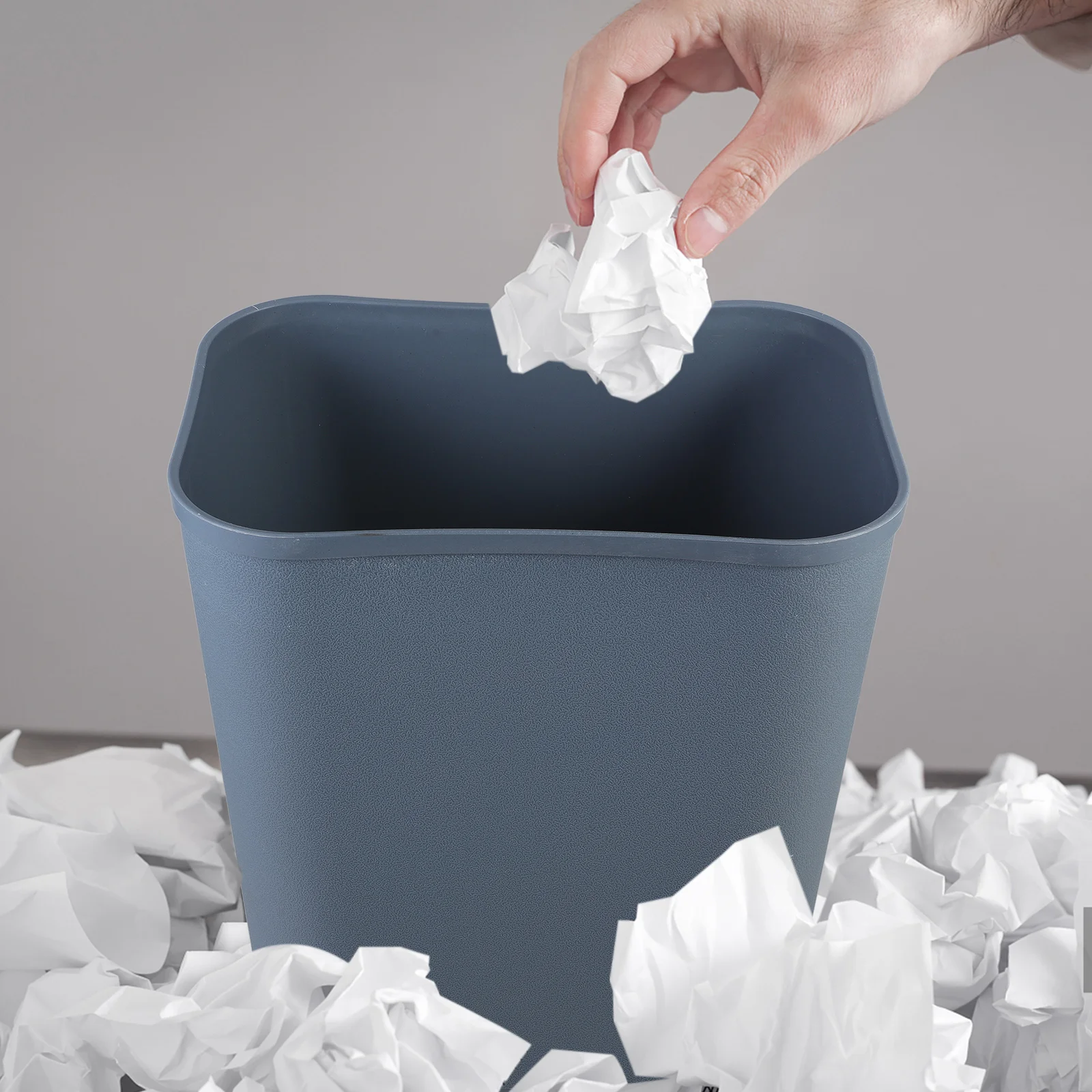 

Small Trash Can Practical Plastic Garbage Bin Bathroom Bedroom Waste Paper Basket Hotel Rubbish Container Waste Paper Basket