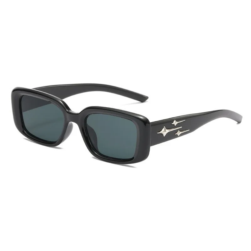 Koreanische Version Modische Retro-Rechteck-Sonnenbrille für Damen und Herren – Hochwertige UV-Schutz-Brille für Street-Fotos – Detail 5