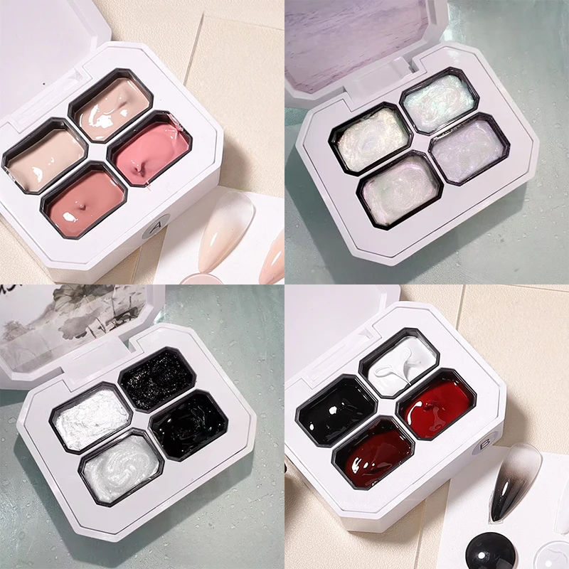 4Colors Pat Painting Gel Nail Polish Popular Color Black Semi-Solid Nail Gel Soak Off UV Gel Nail Supplies﻿﻿﻿﻿﻿﻿﻿﻿﻿﻿﻿﻿﻿﻿﻿﻿﻿﻿﻿﻿