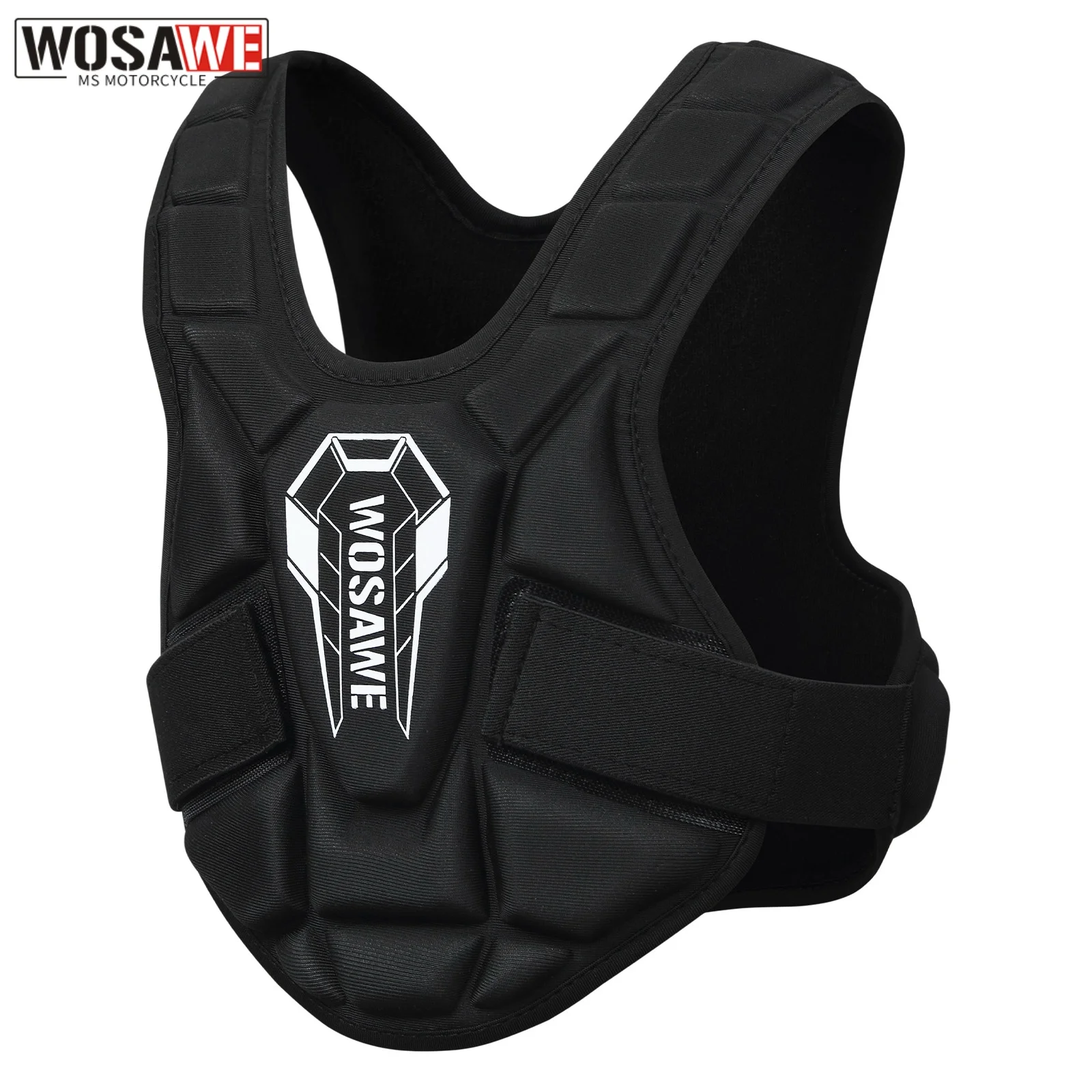 WOSAWE Youth Chest Vest Kids Motocross Waistcoat Motorcycle Chest Back Vest For Roller Skating Soccer Football