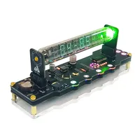 RGB Nixie Fluorescent Tube Clock Creativity LED Simulated Glow Tube Night Lights Gaming Desktop Home Table Home Decor Gift