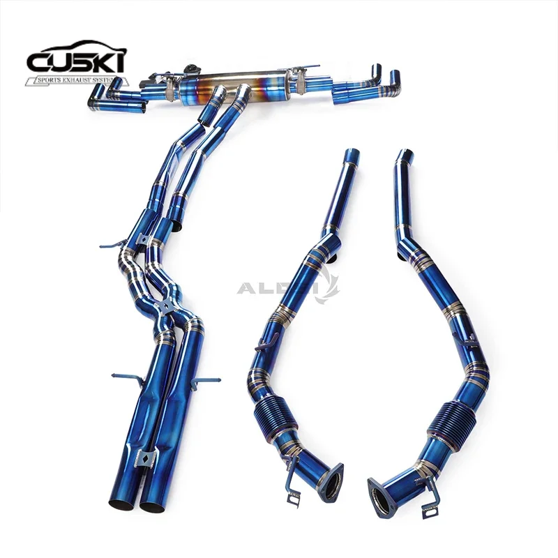 High performance exhaust components suitable for Audi RSQ8 4.0tt 2019-2023 front grille valve cat back full exhaust system