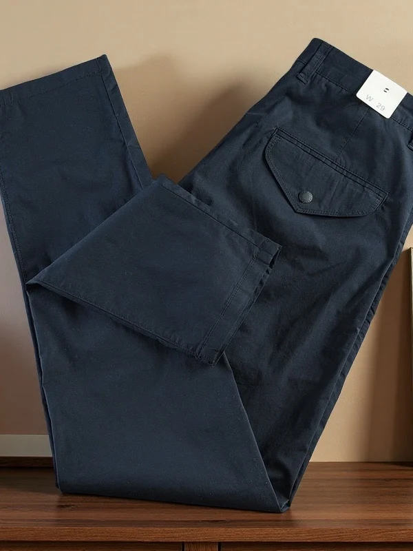 

Мужские летние брюки прямого кроя из хлопка, облегающие, повседневные, дышащие, легкие, классические, с застежкой-молнией, средней посадки.