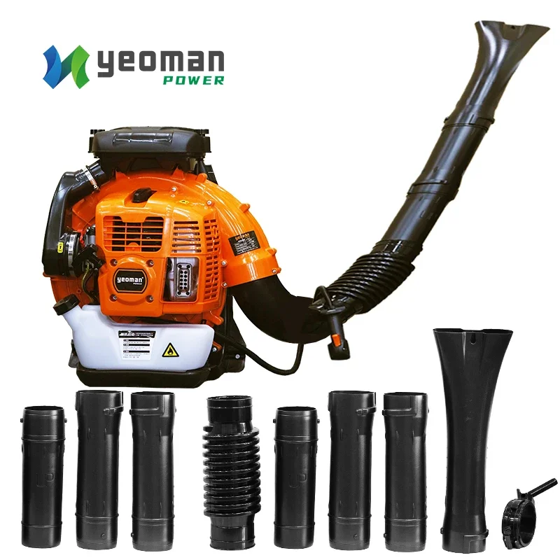 82CC High-powered Backpack Electric Sprayer Gasoline Powerful Garden Leaf Blower Petrol Backpack Leaf Blower Vacuum Machine