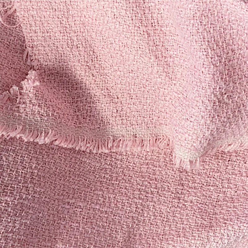 Pink tweed fabric Autumn/Winter Women's Clothing Fabric 100cm x 150cm ladies Tweed Diy Coat Suit