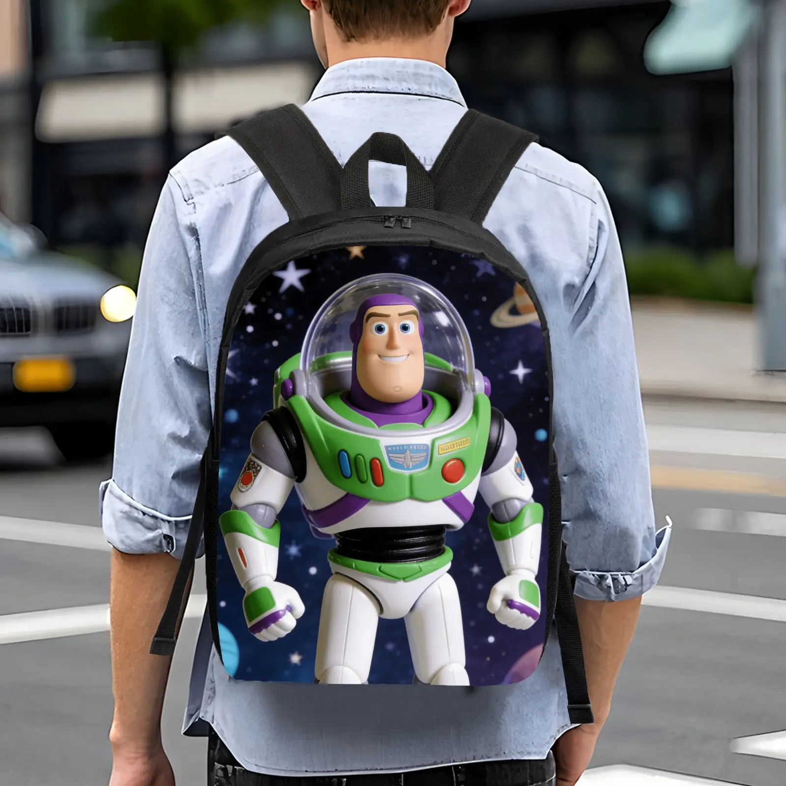 

Рюкзак Disney Toy Story Buzz Lightyear, 1 шт., повседневная сумка, большая вместимость, качественный подарок, индивидуальное повседневное использование