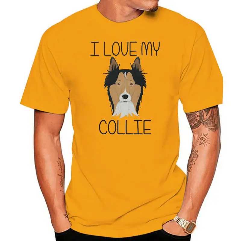 

I Love My Collie Unisex Kids Dog Lover T Shirt All Sizes Grey & White Birthday Gift Tee Shirt