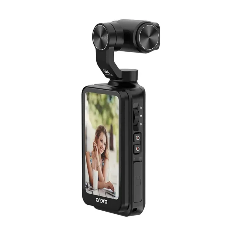 أحدث 5K Pocket DV 3-Axis Gimbal Camera Ordro M5 Face Tracking Palm Vlog Camcorder يسهل حملها للسفر