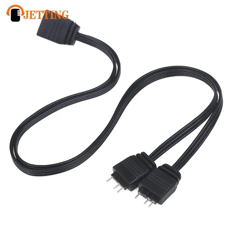 1Set ARGB Fan Extension Cable 1 to 2 5V 3Pin Fan Hub Adapter Cable PC Fan Splitter Cable