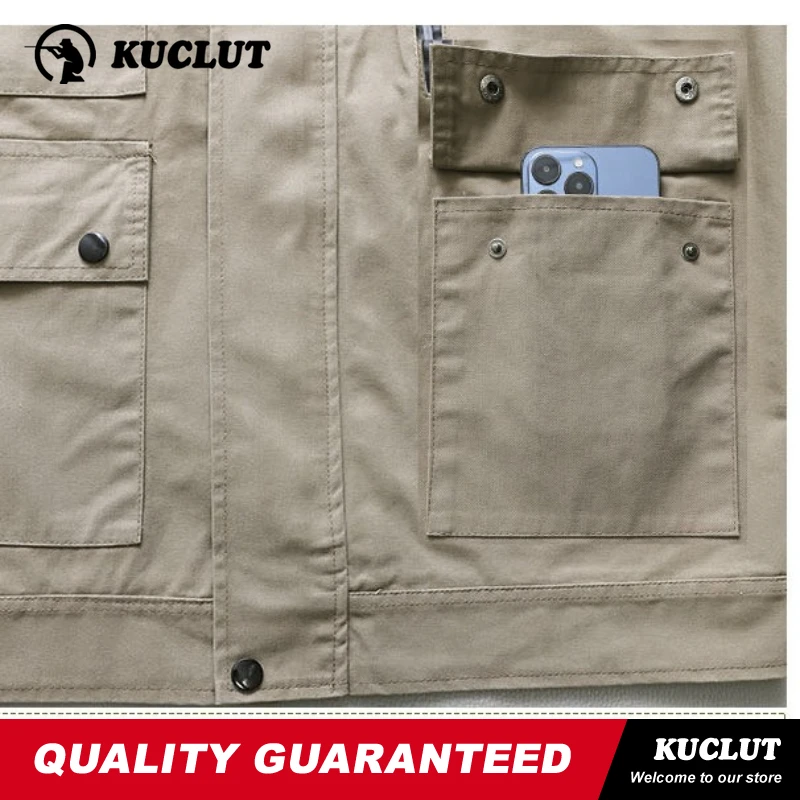 Picture 5: Cotton Workwear Man Spring Autumn Set Comfort Wear-resistant Breathable Elastic Multi Pocket 2-pcs Training Camping Hiking Suit