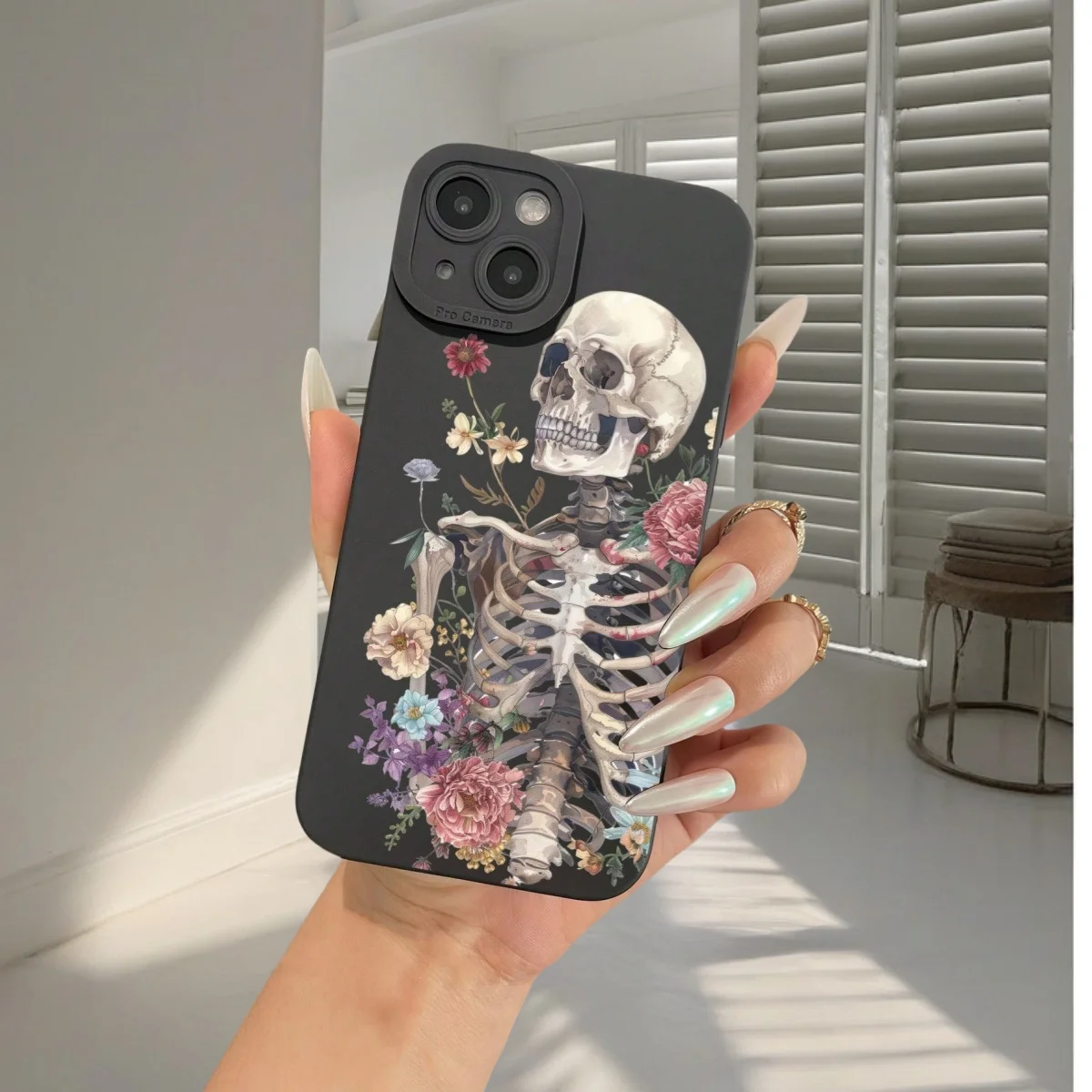 Kreatives Cooles Skelettmuster Handyhülle für Samsung Galaxy S23 S25 S24 Ultra S22 S21 FE Plus A54 A55 A53 A16 A35 A34 A33 Funda – Detail 2