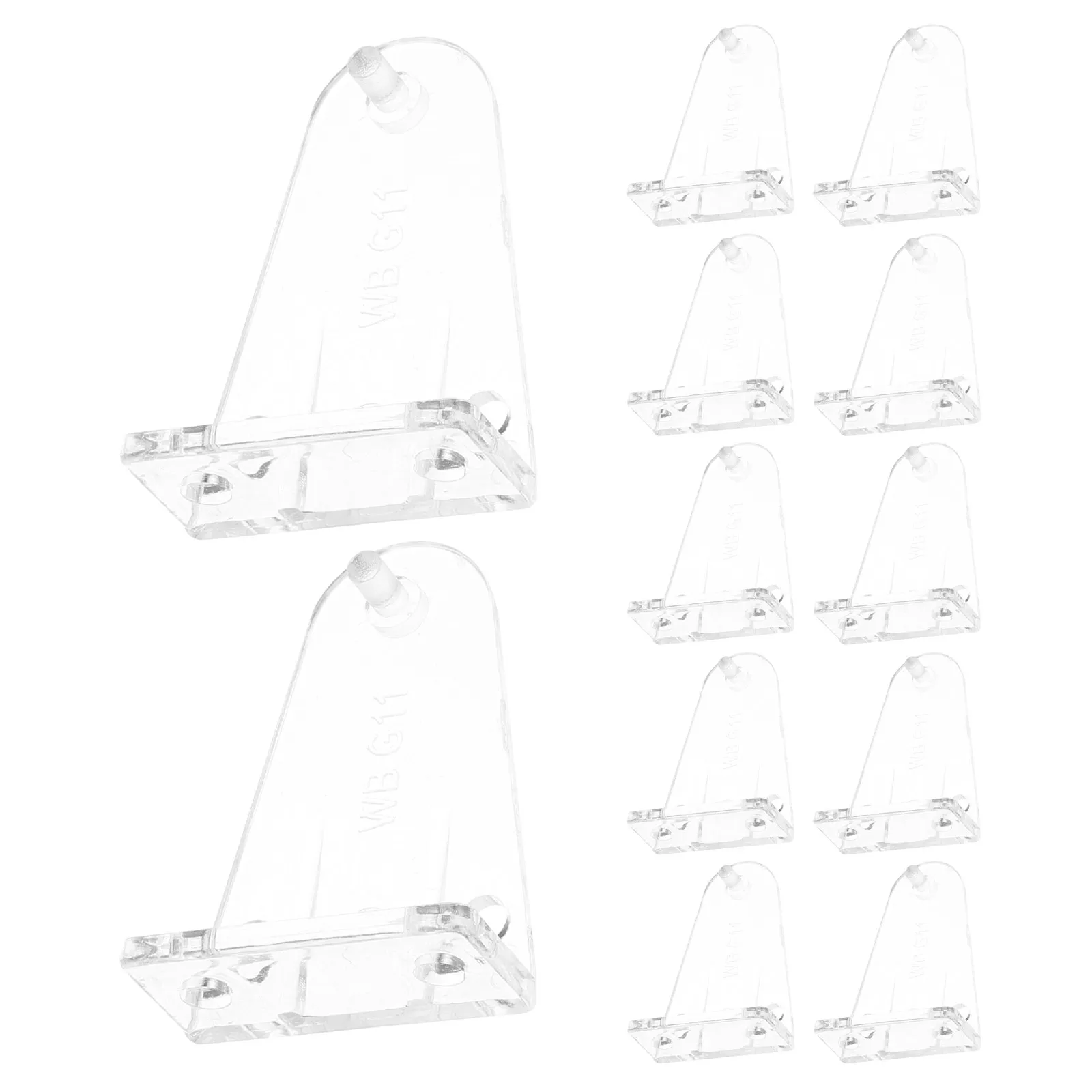 12Pcs Clear Plastic Blind Hold Down Brackets for Window Blinds Roller Shades Vertical Blinds Precise Positioning Light Control
