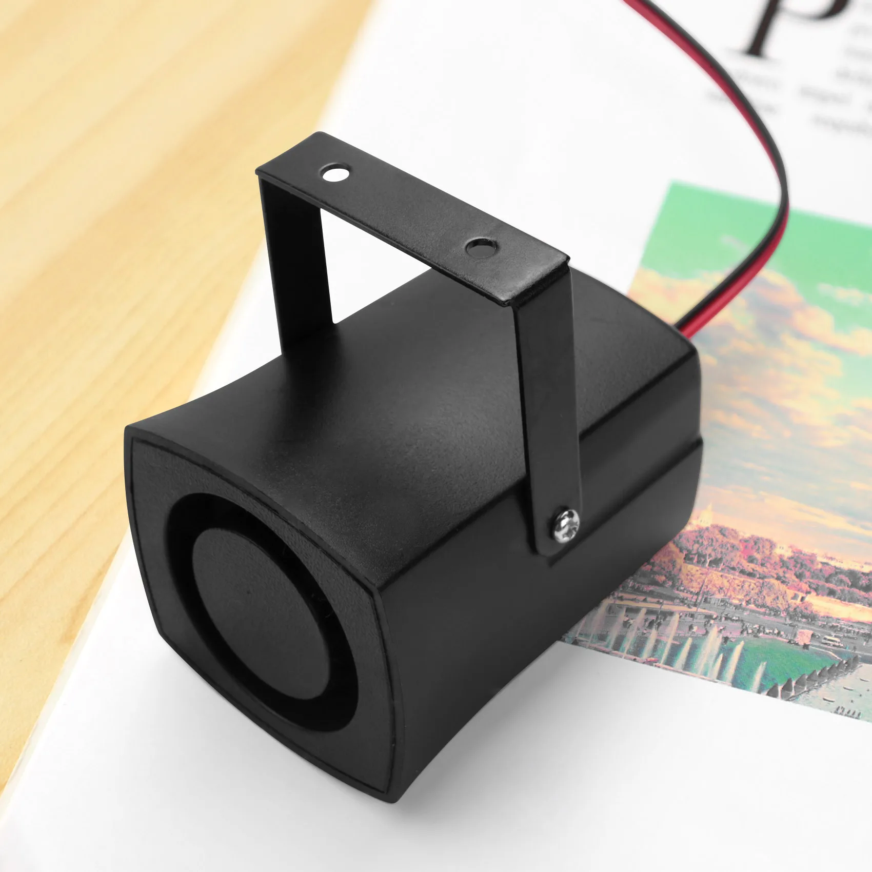 Top Sale 12-24V 6Tones Car Police Fire Alarm Horn Ring Alarm System Siren Speaker Warning Loud Sound Alarm Speaker
