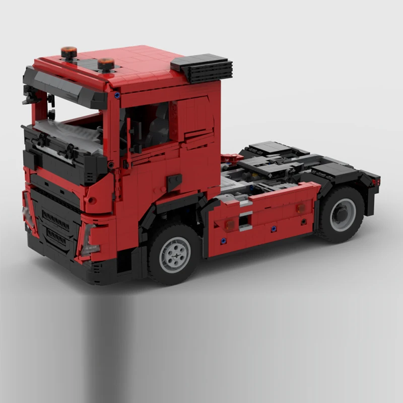 City Car Model MOC Building Bricks Medium Cargo Transport Truck Modular Technology Children Holiday Gifts Assemble Toys Suit