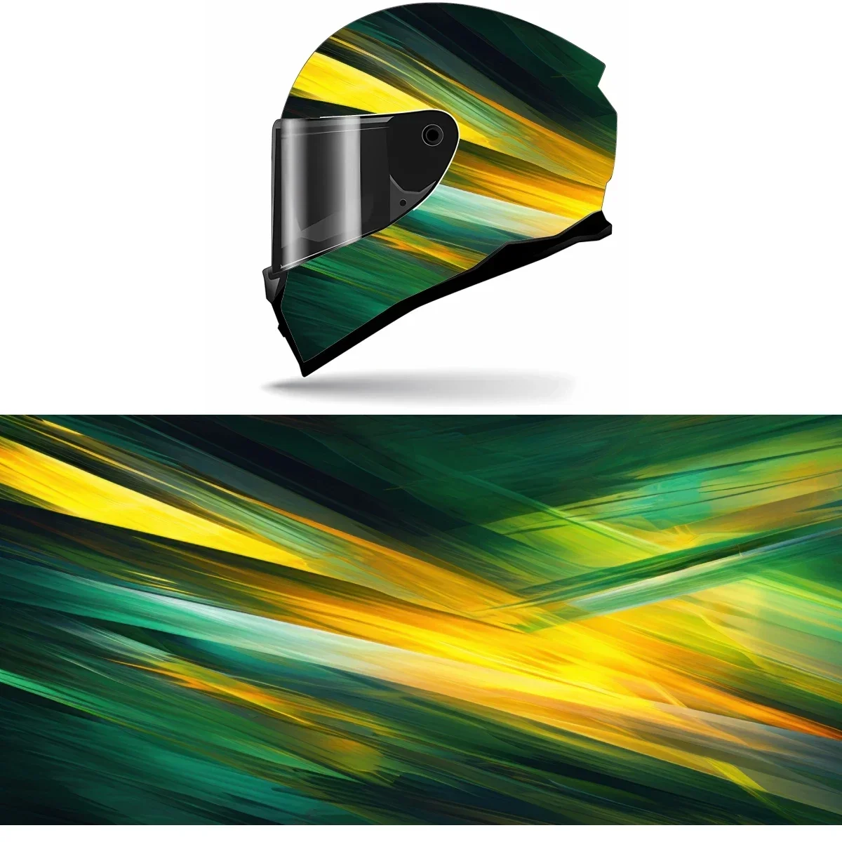 

Толстые изогнутые линии, полная наклейка на шлем, мотоциклетный шлем, гоночная графическая наклейка, виниловая пленка, декор для шлема, наклейка