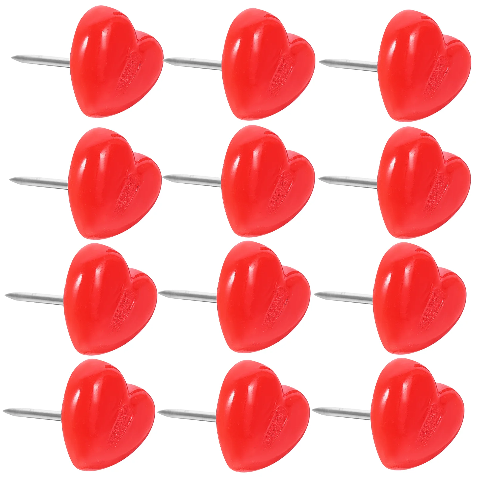 150 Pcs Map Heart Pin Cork Board Double Sided Pp for Clear Daily Use Thumb Tacks