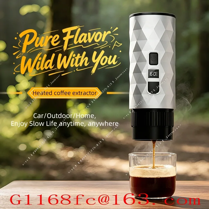 Portable Capsule Coffee Fully Automatic Italian Pump Pressure, Small Household Wireless Heating Espresso Machine