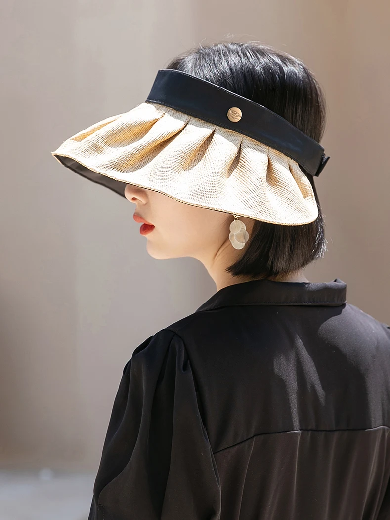 nouveau-chapeau-de-soleil-d'Ete-pour-femme-a-large-bord-tendance-en-paille-tressee-respirant-et-confortable