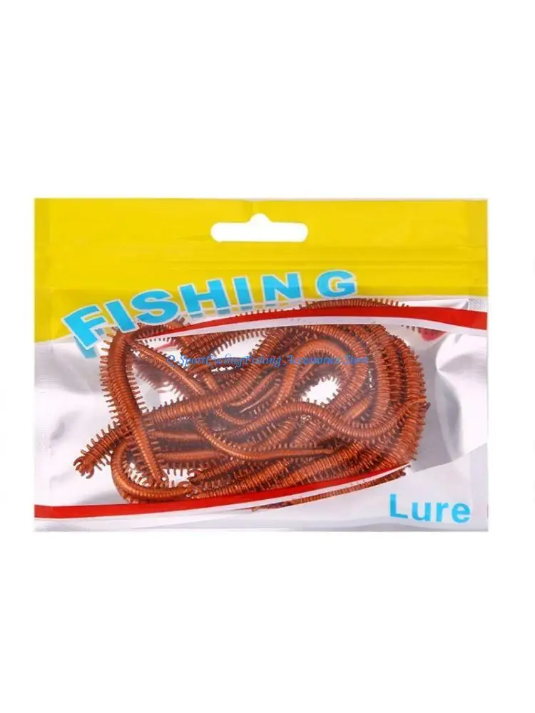 

10 Pcs/bag Bionic Bait Artificial Sea Worms Soft Fishing Bait Realistic Fish Sme