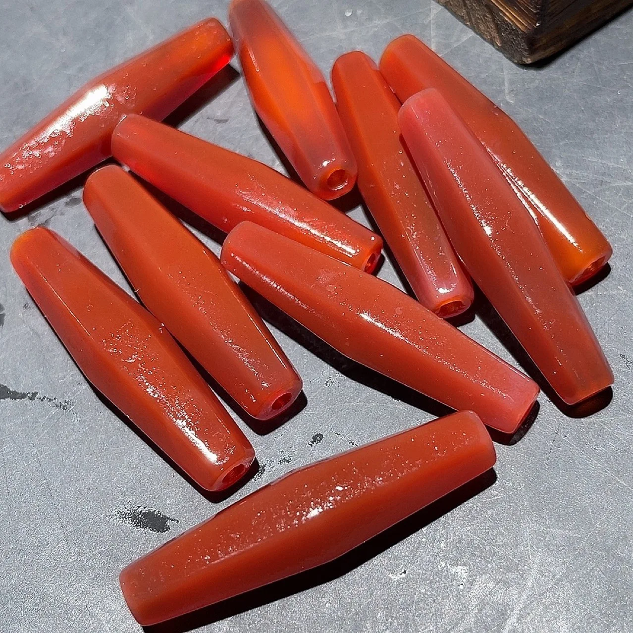 2 Pcs Natural Red A…