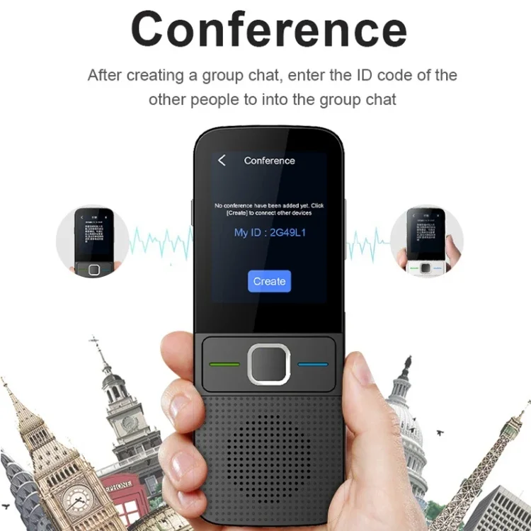 Tempo real AI Translator Machine, Smart Voice Translator para Idiomas, Wi-Fi Business Travel, Venda quente, Venda mais quente