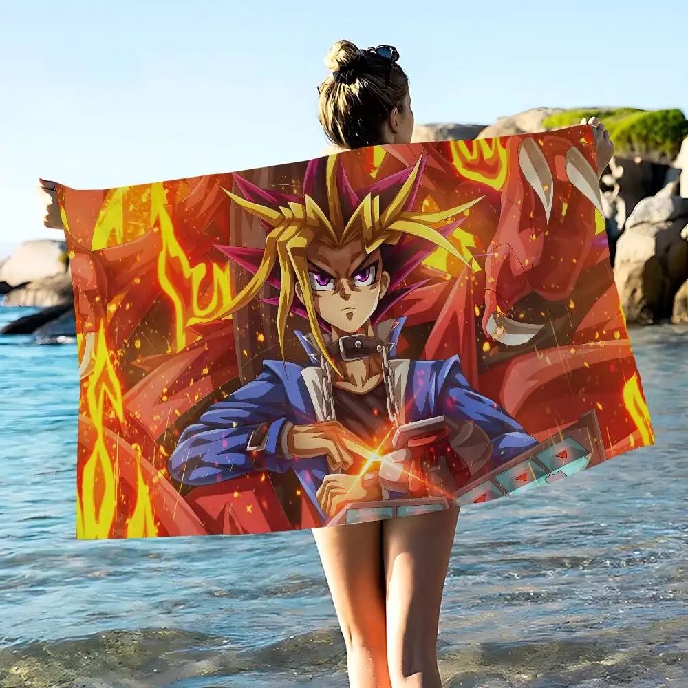 Classic Amine Yu Gi Oh Microfiber Printed Beach Towel Mountain Climbing Yoga Beach Swimming Running Absorbent Soft Towel