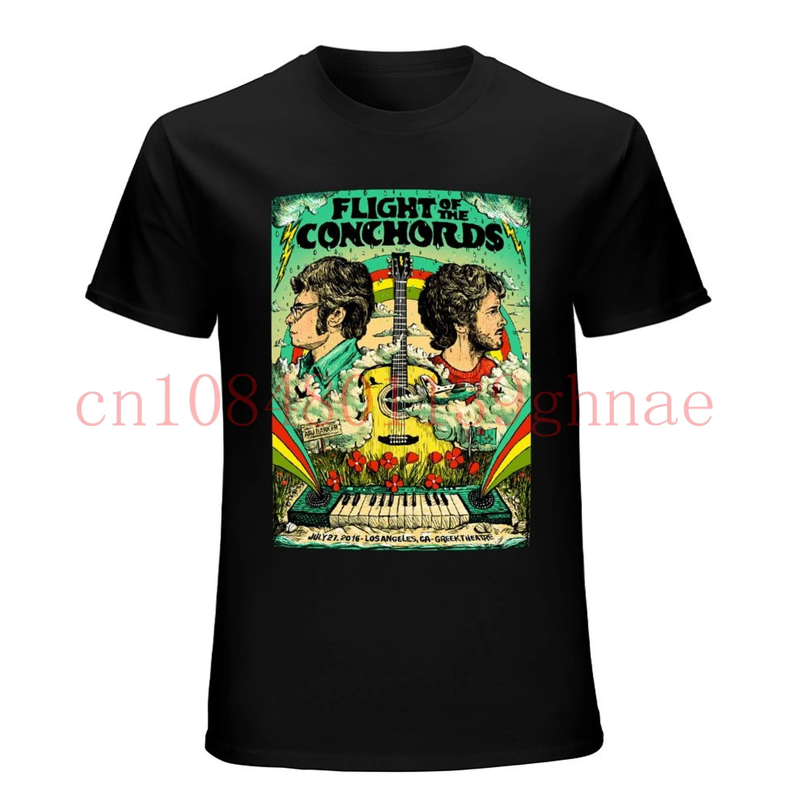 Мужская художественная футболка с надписью «Flight of The Conchords» для мужчин