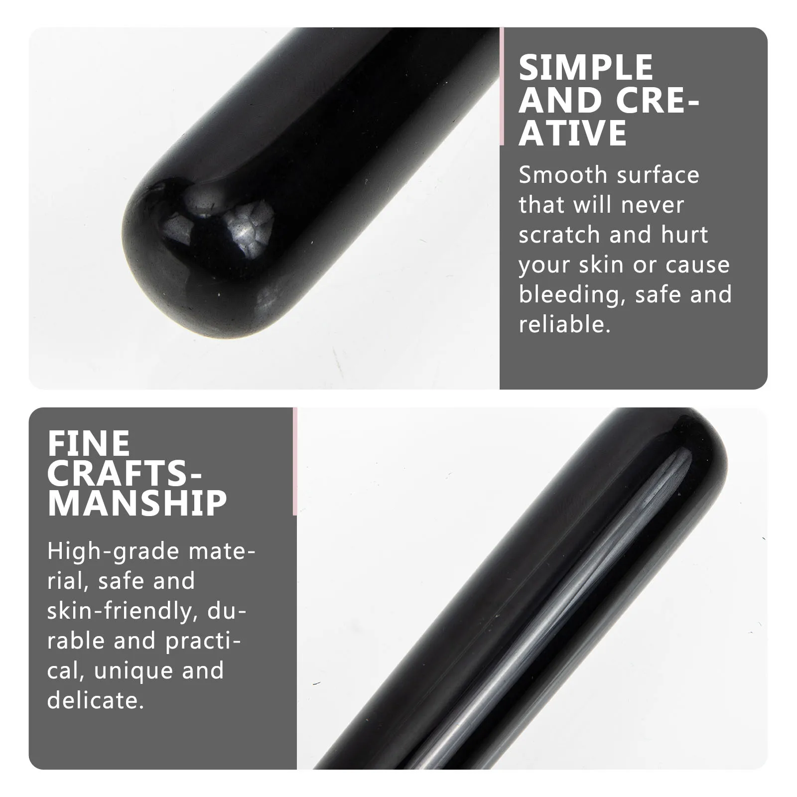 Varita de masaje con varilla para raspar de Jade, duradera, segura, ligera, para salón profesional, uso doméstico, herramienta de masaje y acupresión de Jade