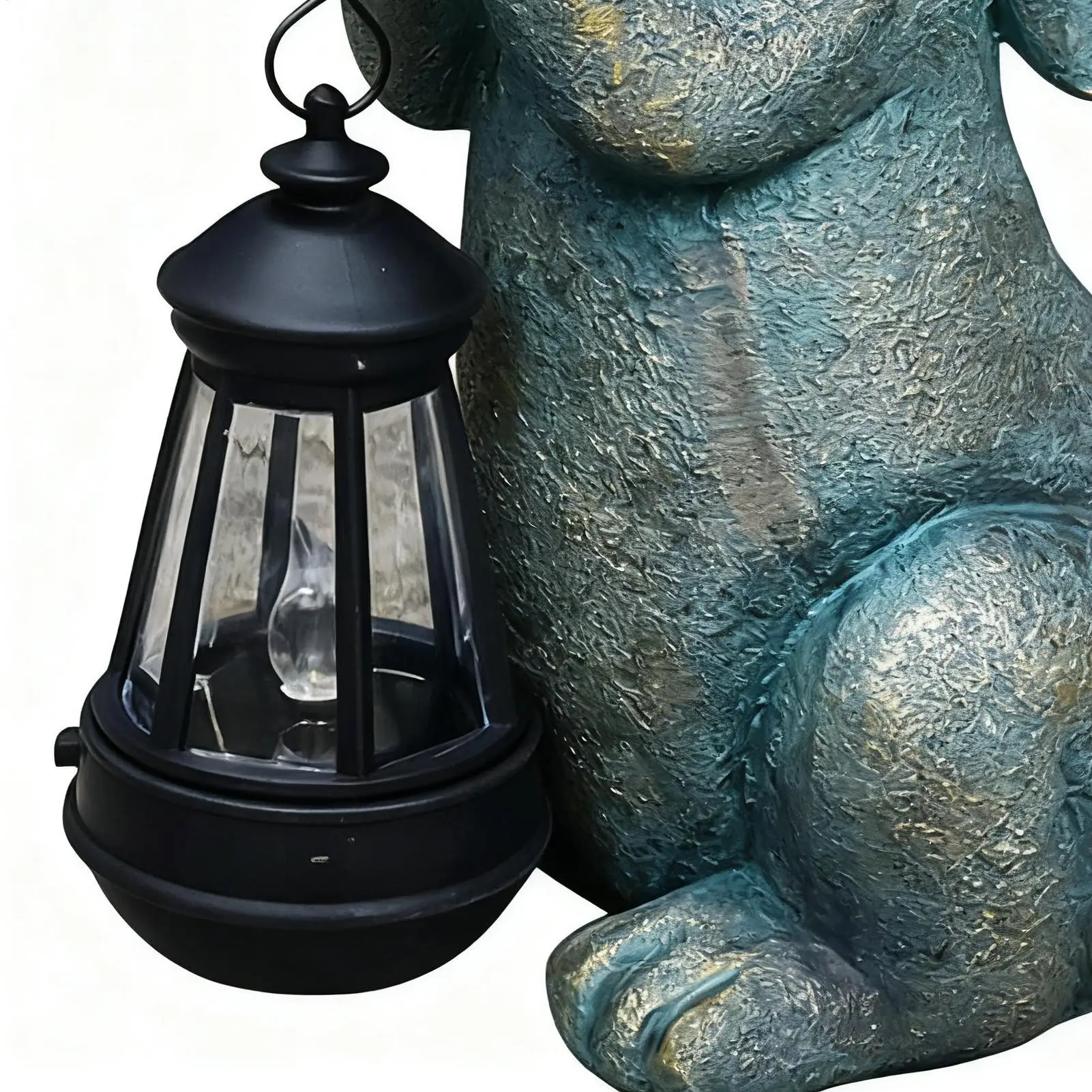 

Винтажный садовый декор с кроликом и солнечным светом, скульптура, орнамент, художественный пасхальный декор для двора для дома, лужайки, снаружи, патио, Рождества