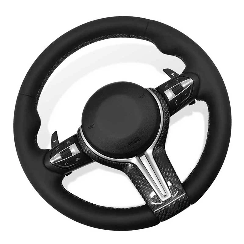 

Кожаный руль для BMW M3 M6 F01 F06 F10 F11 F20 F21 F22 F30 F31 F32 F34 F36 F80 F82 F87 E70 E71 E90 E92 Автомобильные аксессуары