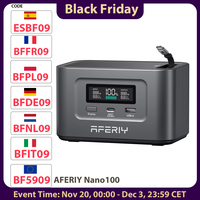 AFERIY Nano100 Portable Power Station, 100W 99.2Wh, Telescopic Type-C Cable, 1.5h Full Charge, 3000+ Cycles LiFePO₄ Battery