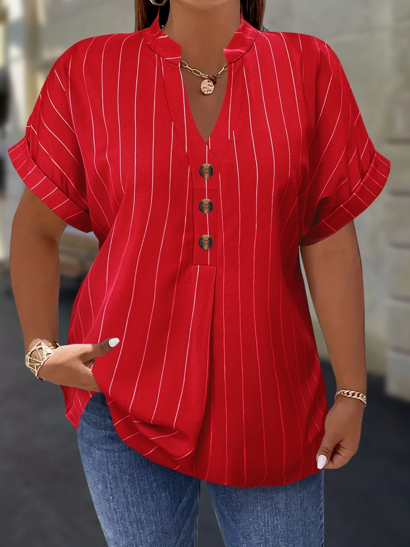 Thumbnail 4 - #38 Latest Womens Plus Size Casual Tops Offers