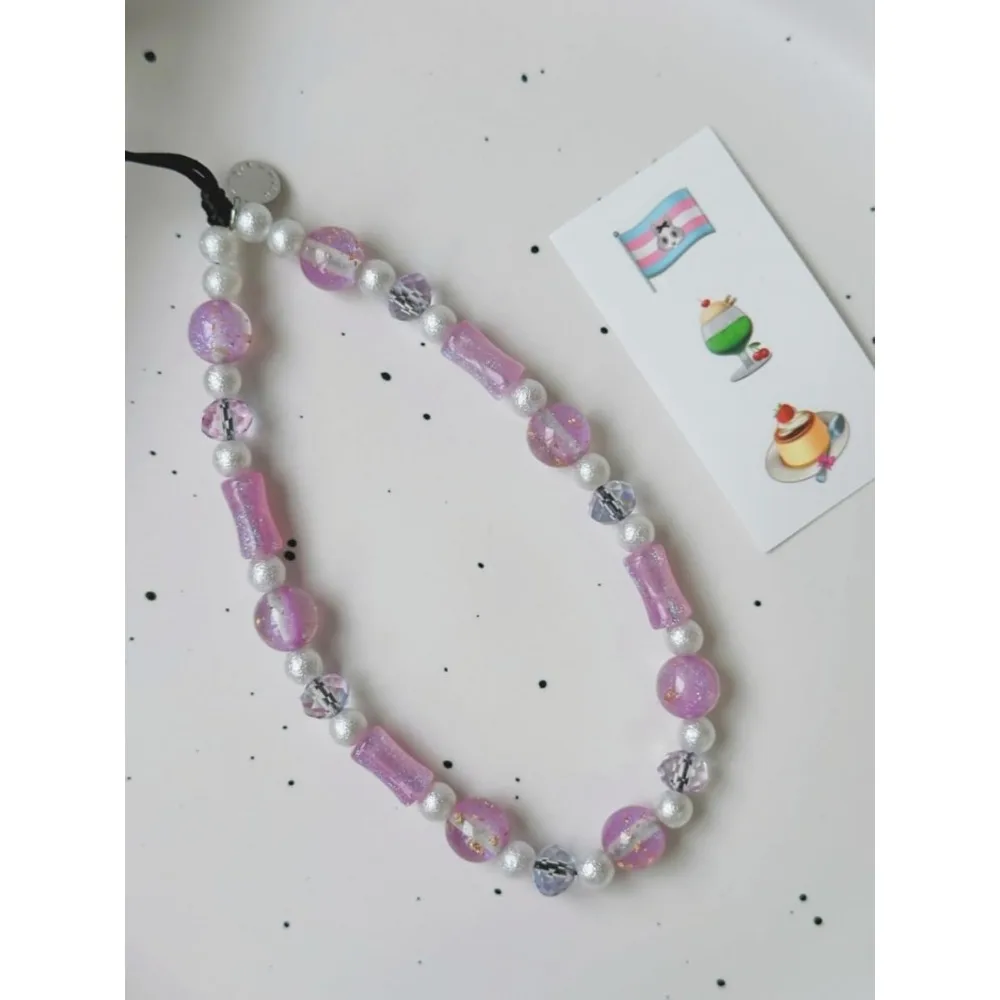 Drawwind سحر الهاتف مطرز السوار حزام العالمي الهاتف الخليوي الحبل لطيف سوار شريط للرسغ مطرز سلسلة سلسلة اليدوية أ