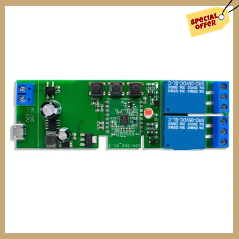 Ewelink 2 채널 Wifi 전기 선형 액추에이터 모터 컨트롤러 12V 24V 110V 220V 2CH 릴레이 인터럽터-WMAN