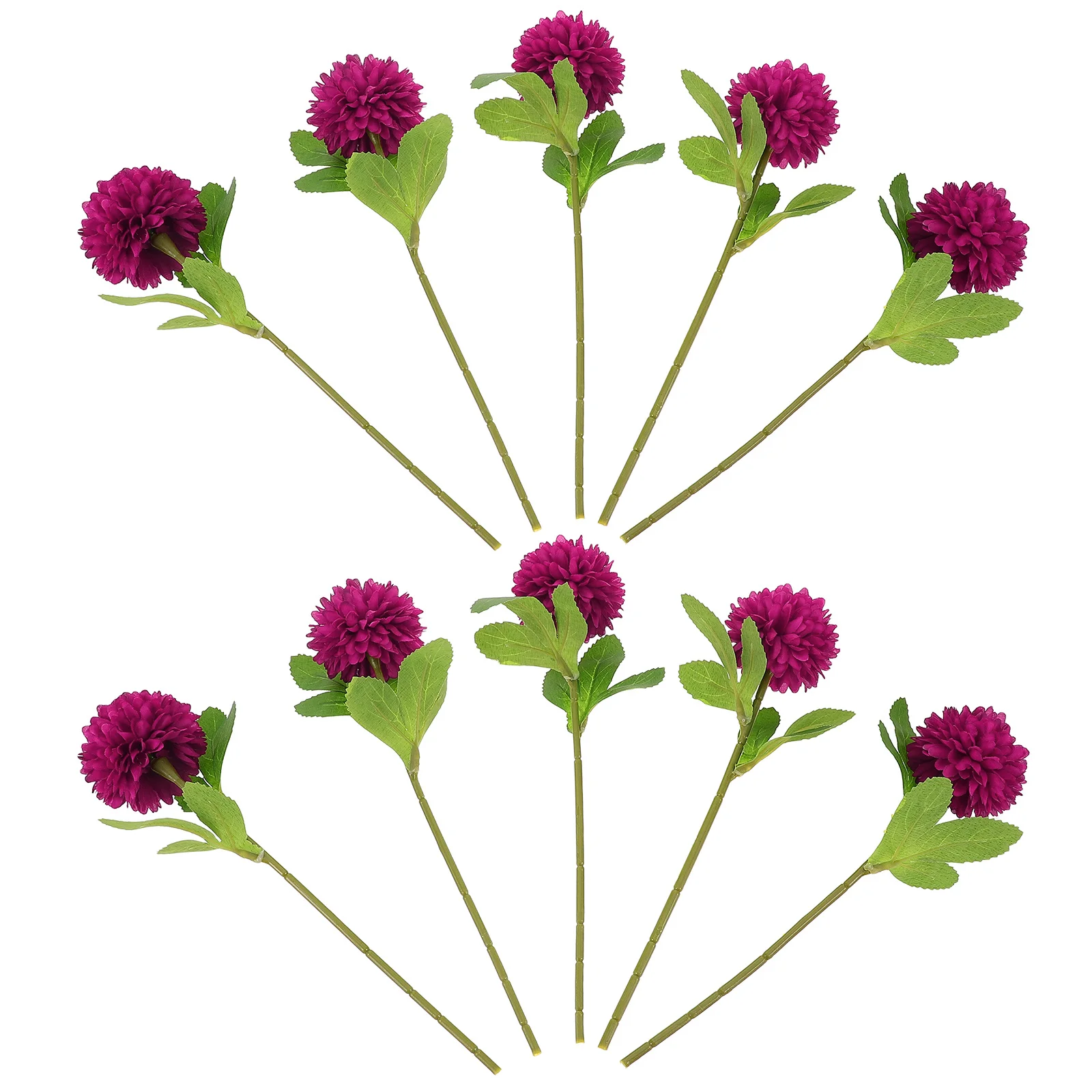 

10pcs Artificial Chrysanthemum Ball Red Flower Bouquet Lifelike Faux Flowers For Wedding Table Centerpiece Diy Arrangements Home