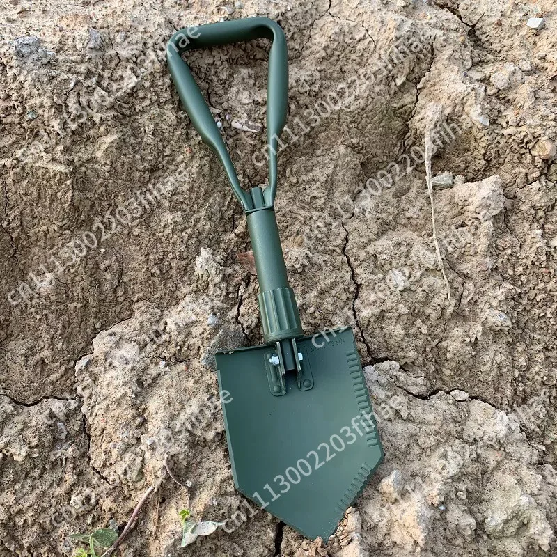Engineer Shovel, Folding Shovel Outdoor Survival Camping Car Collection Thickened Aluminum Handle Camping Shovel