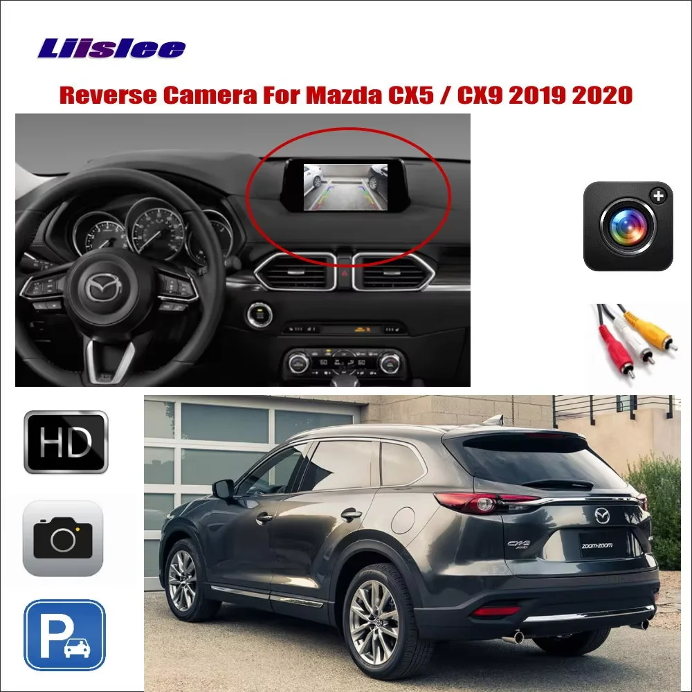 

Оригинальная камера заднего вида для Mazda CX-5 CX-9 2019-2023, комплект для модернизации штатного экрана, аксессуары