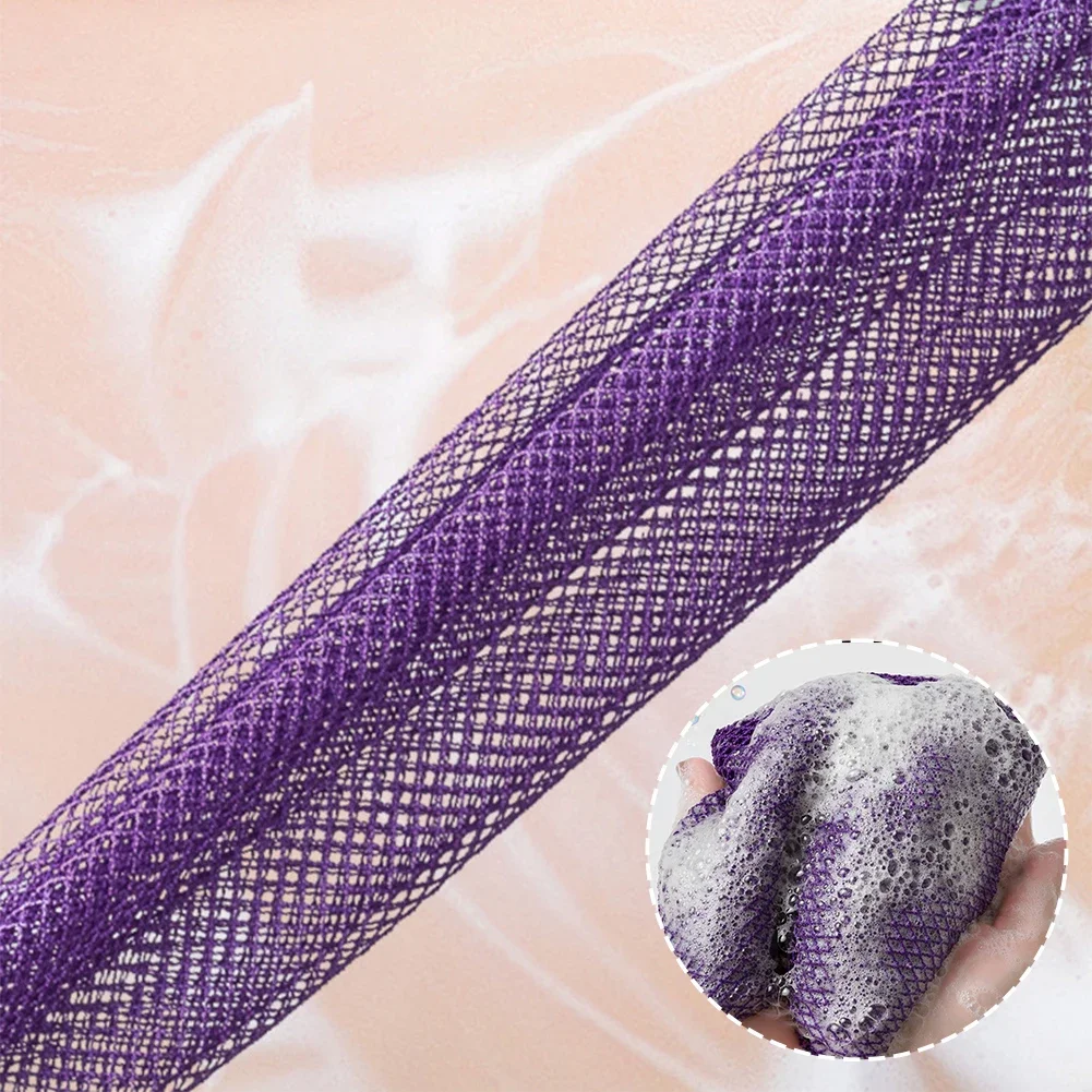 Net Bath Sponge Body Scrubbing Tool Exfoliating Washcloth Shower Foam Towel Skin Smoother Double Side Loofah Towel
