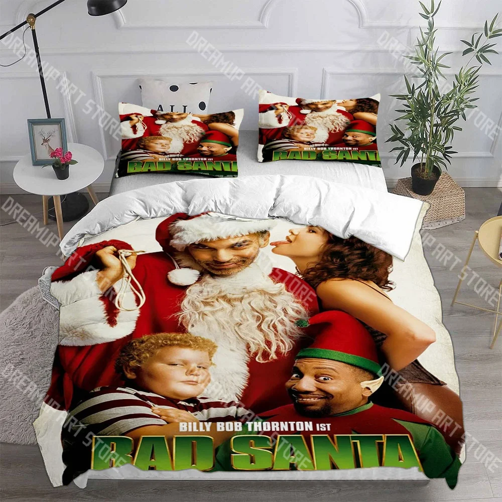 Fashion Bad Santa (2003) Bedding Set Single Twin Full Queen King Size Bed Set Kids Bedroom Duvetcover Sets Bed Sheet Set