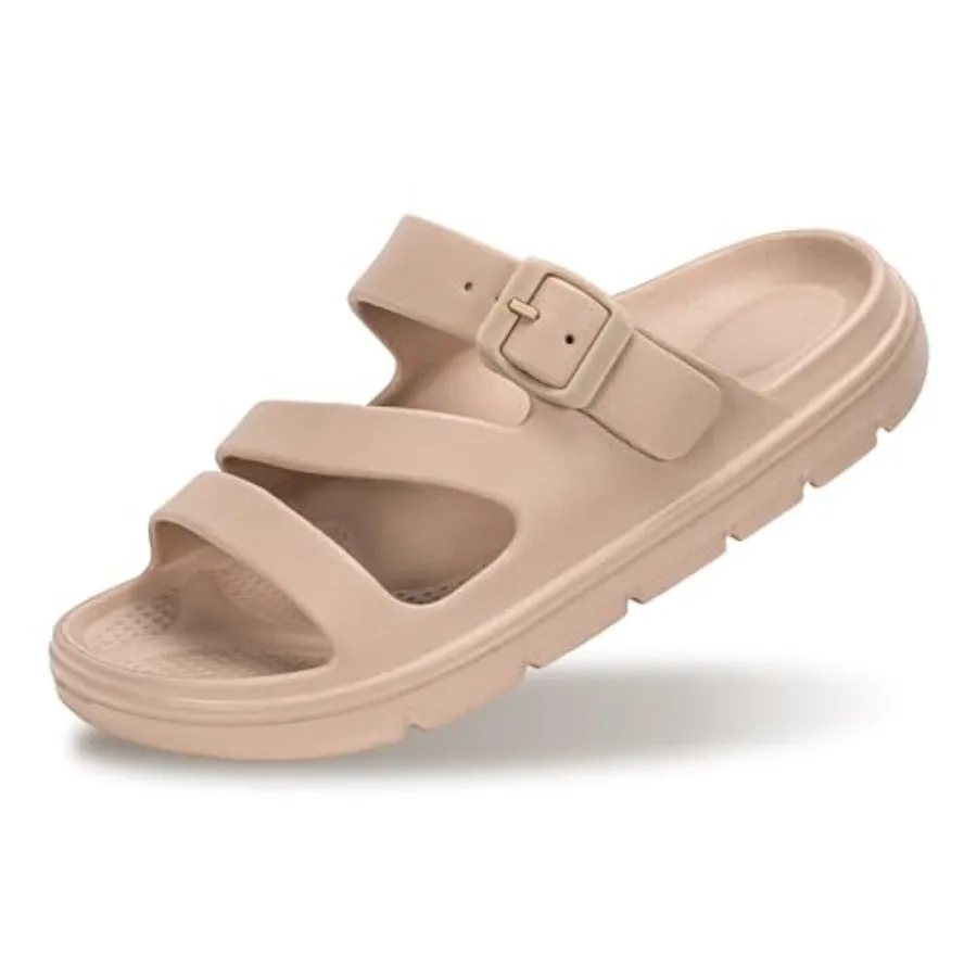 

Arch Support Sandals for Women Slip On Recovery Slides for Plantar Fasciitis Relief, Non-Slip Lightweight Slippers With Thick C