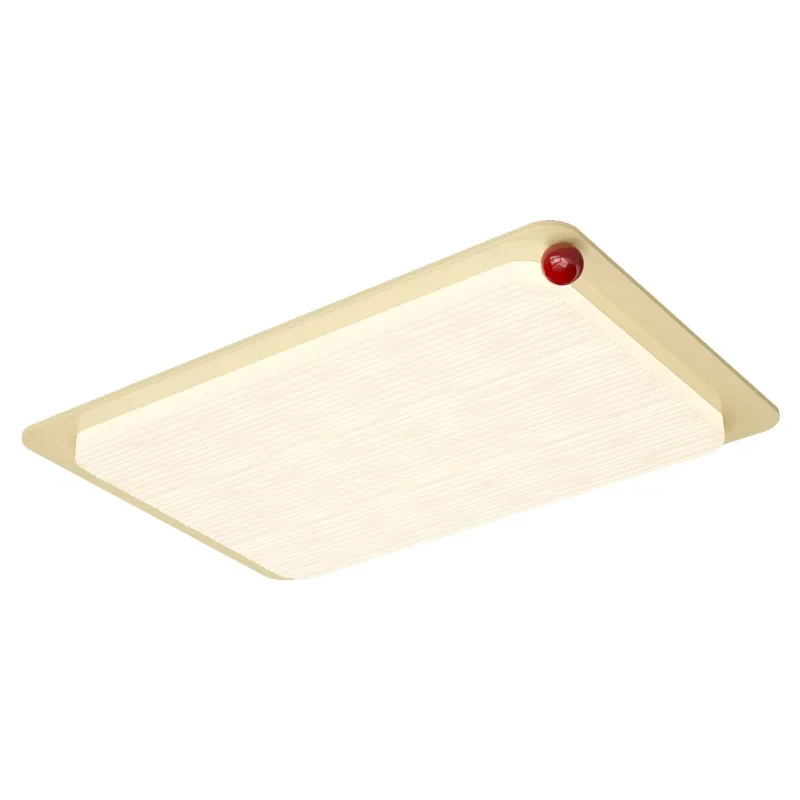 Full Spectrum Living Room Cheese Ceiling Light Cream Wind Smart Master Bedroom Room Eye Protection Lighting