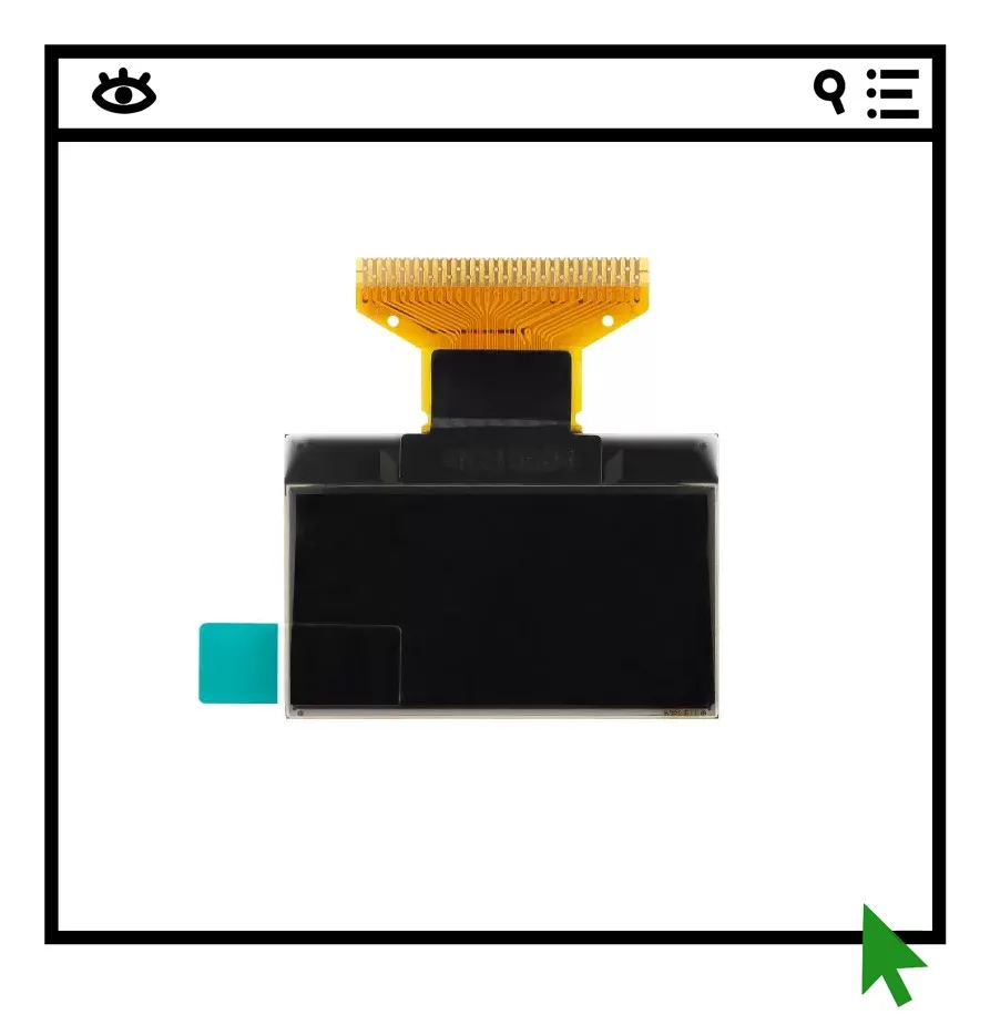 

1.29-inch OLED bare screen display LCD screen resolution 128 * 64 SPI/IC/parallel interface SSD1315