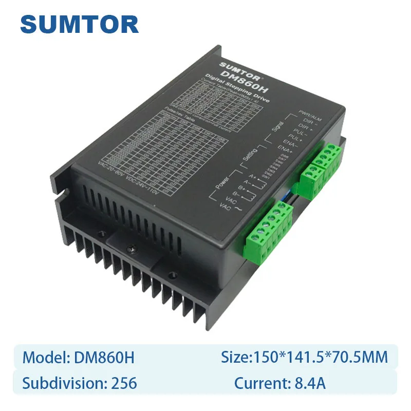 6.0A 9.5NM عزم دوران عالي محرك متدرج 4 أسلاك Nema 34 محرك متدرج مع سائق لآلة التصنيع باستخدام الحاسب الآلي