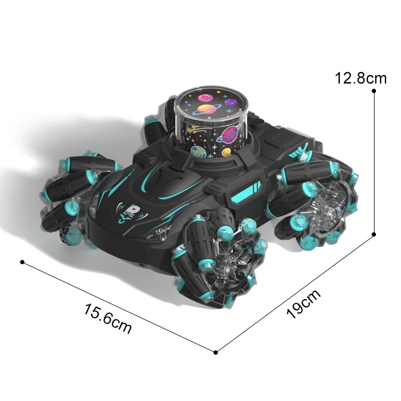 

Kids Projected Stunt Drift Remote Control Car Four-Wheel Off-Road Vehicle With Light Music 2.4G Remote Children's Toy Car Gift