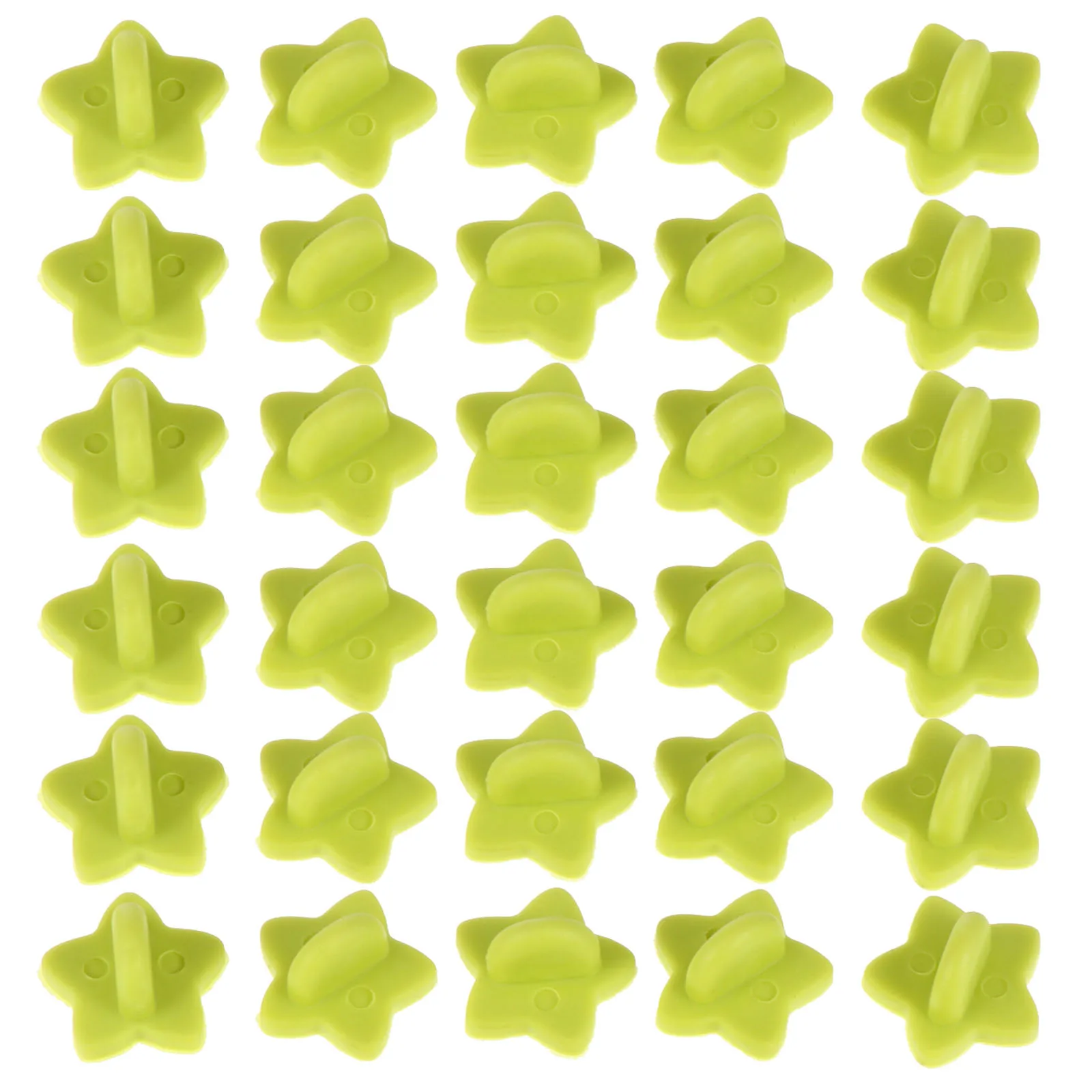

100pcs Five Pointed Star Shaped Rubber Pin Backs Brooch Keepers Base Breastpin Badges Backing Jewelry Making DIY Craft Projects
