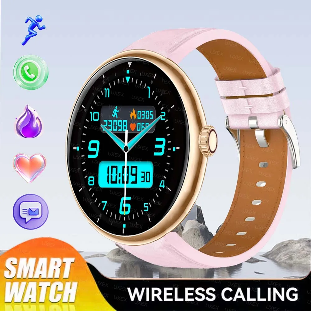 

Women Wireless Call Smartwatch 1.52 Inch HD Display App Control Fitness Wireless Charging Christmas Gift Men Watch Smart Fashion