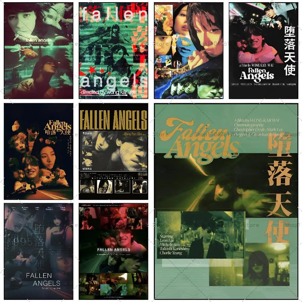 Fallen Film Angels 1995 Poster Self-adhesive Art Waterproof Paper Sticker Coffee House Bar Room Wall Decor