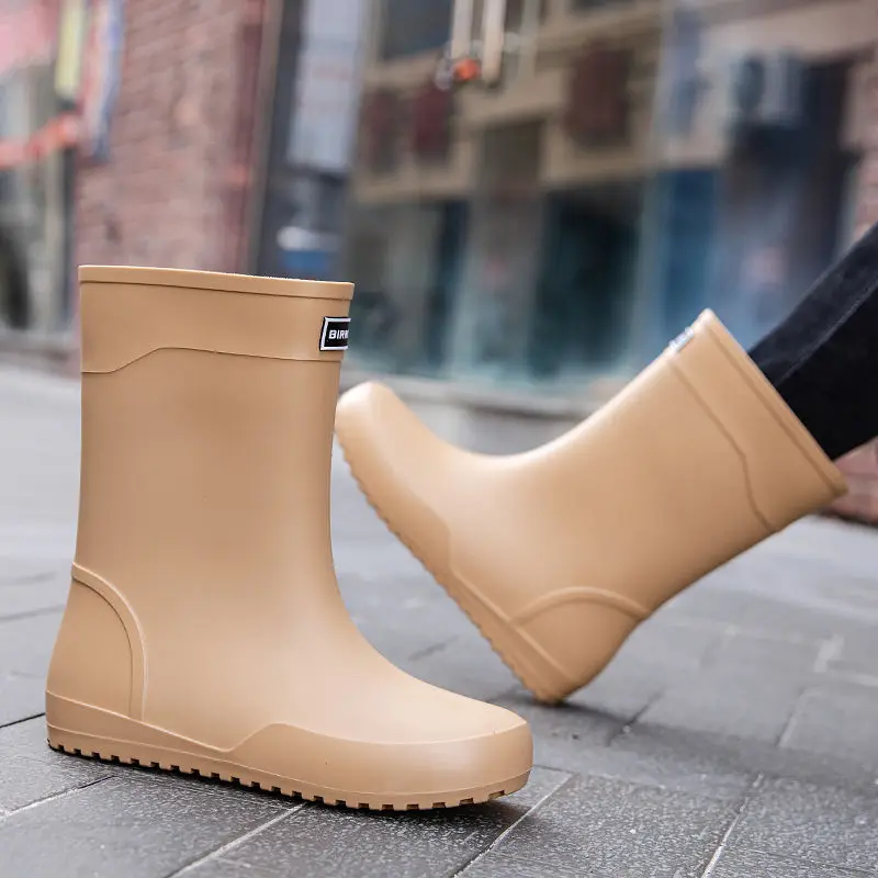 

Мужские резиновые сапоги до середины икры для сельского хозяйства, весна-осень, алфавит, дешевый сад, уличное предложение, высококачественные резиновые сапоги, пластиковая мужская обувь