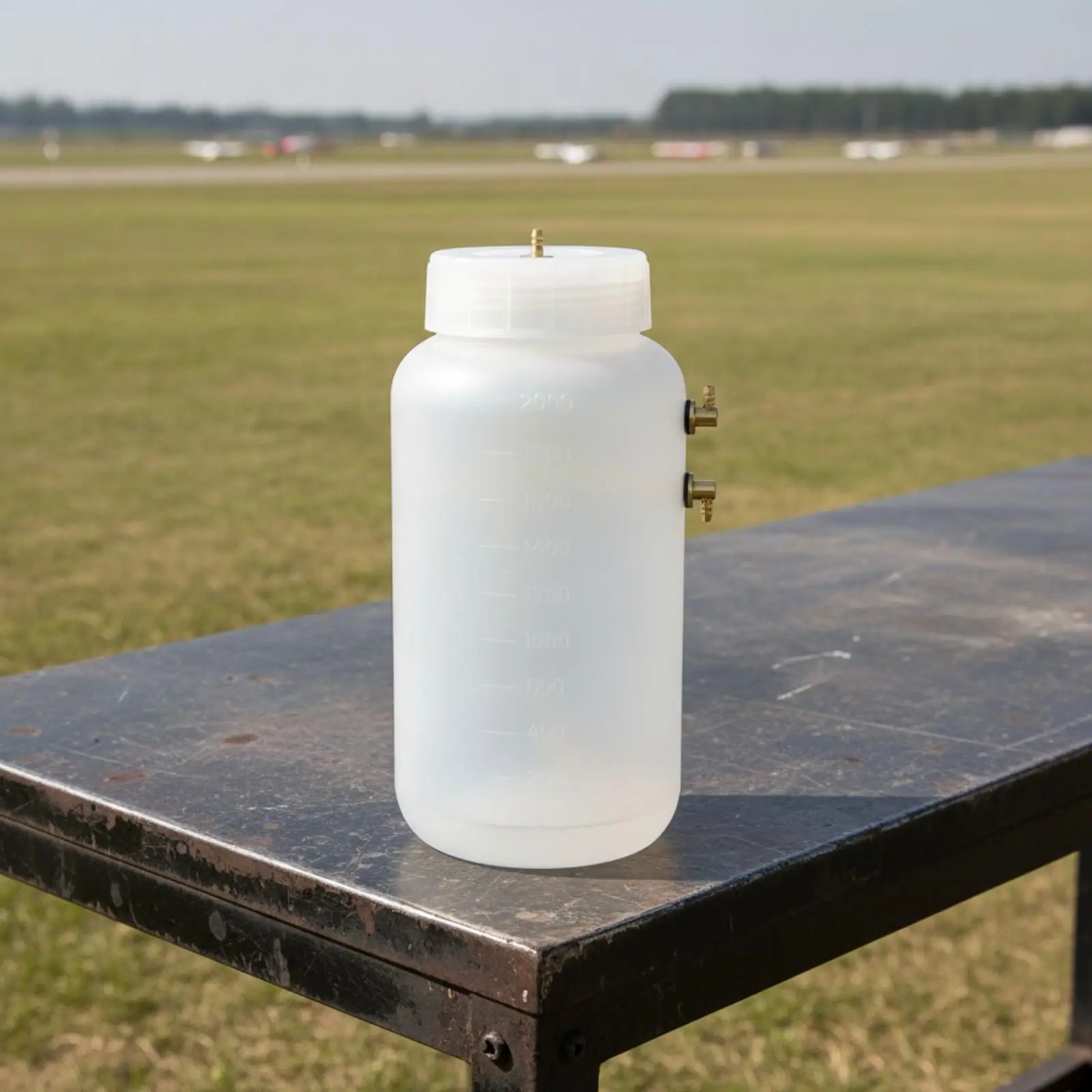 Translucent Cylindrical Energy Tank Radiooperated Aircraft Energy Tank for Model